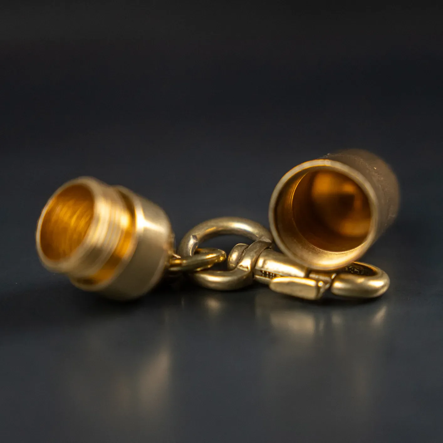 Kobashi Studio Capsule Key Chain Large – Solid Brass - Image 3