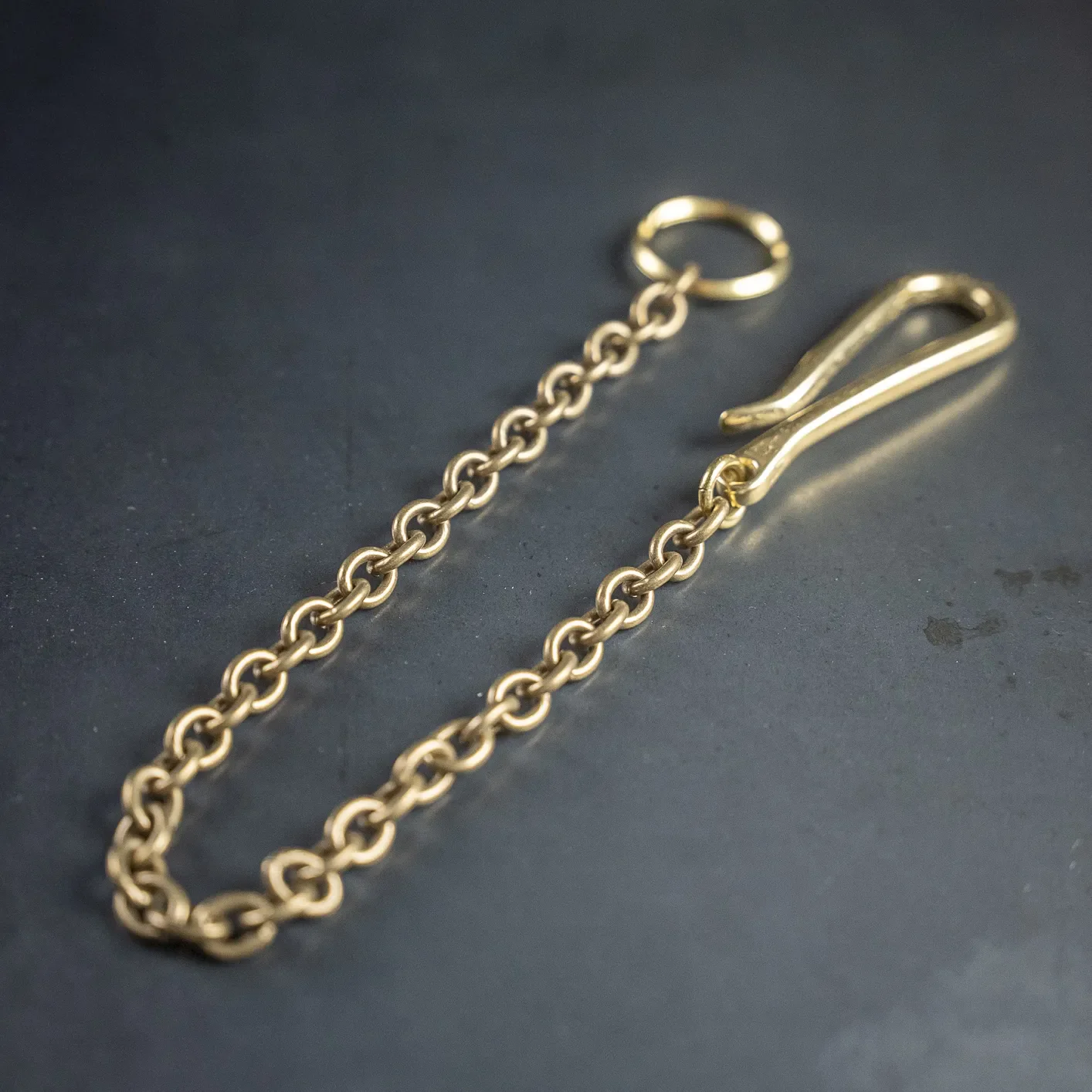 Kobashi Studio Oval Wallet Chain - Solid Brass
