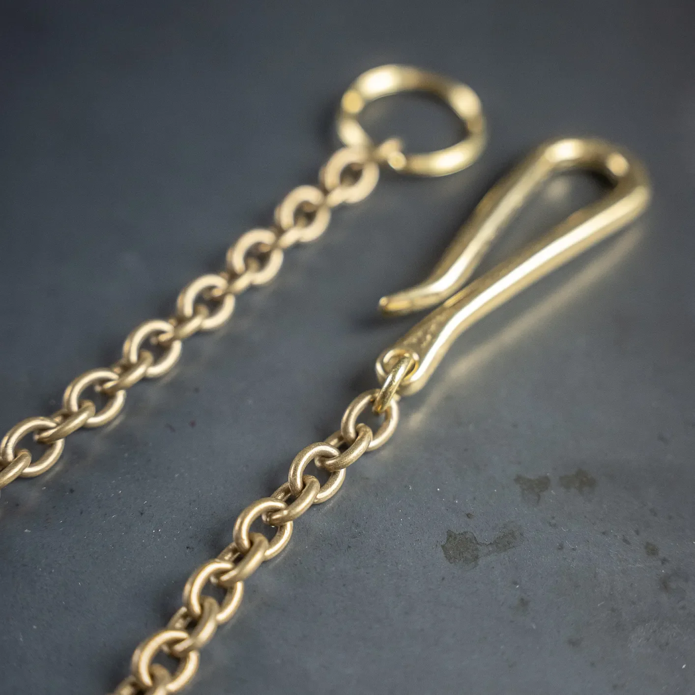 Kobashi Studio Oval Wallet Chain - Solid Brass - Image 2