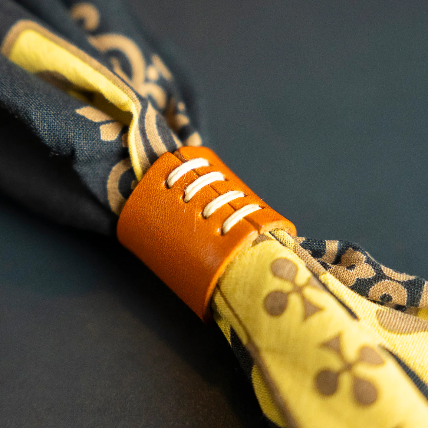 Kobashi Studio SAKURA Leather Bandana Ring – Store Exclusive - Image 3