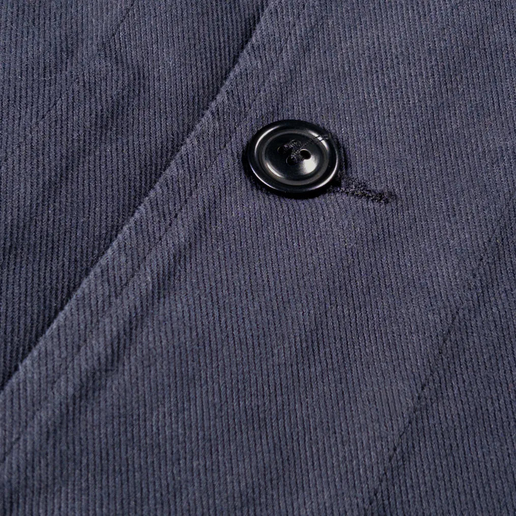Merz b. Schwanen 12oz Broken Twill Cropped Work Jacket – Charcoal - Image 4