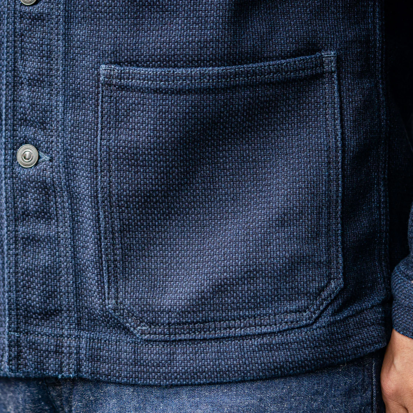 Momotaro 13oz Indigo Dobby Coverall - Image 12