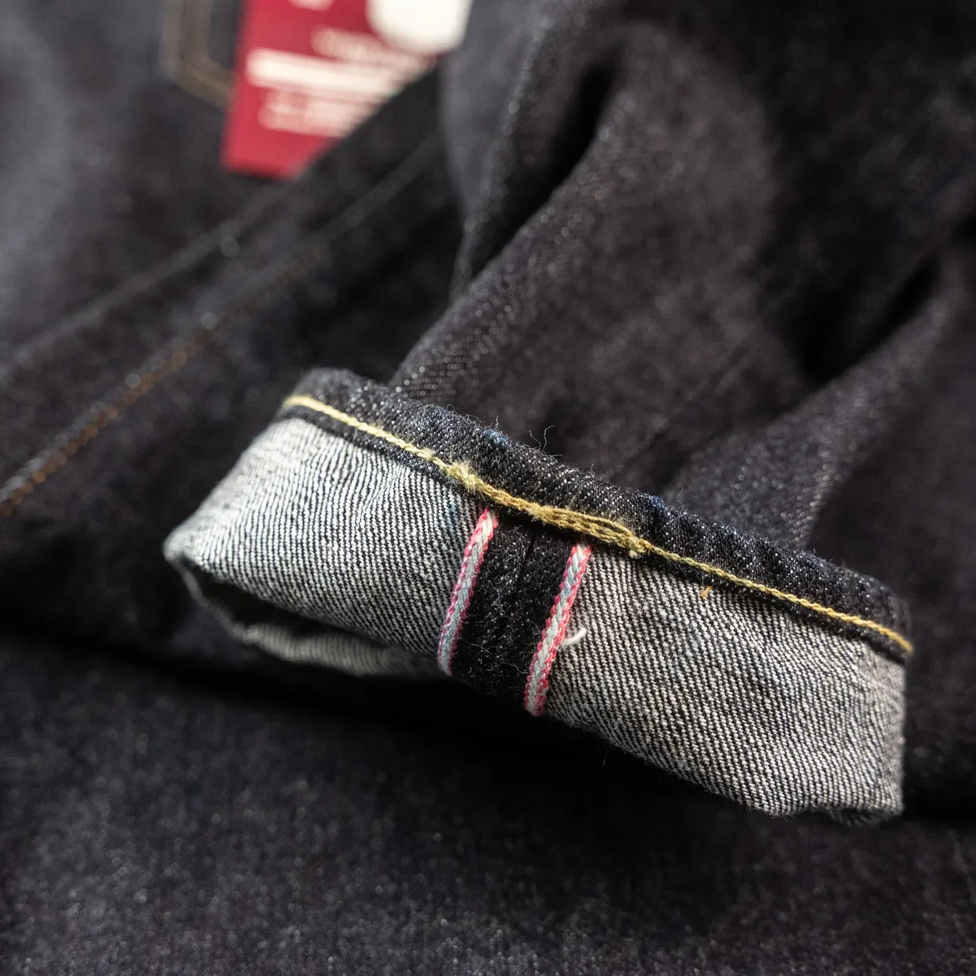 Momotaro #200 15.7oz Tokuno Selvedge Jeans – Classic Tapered / GTB Stripes - Image 3