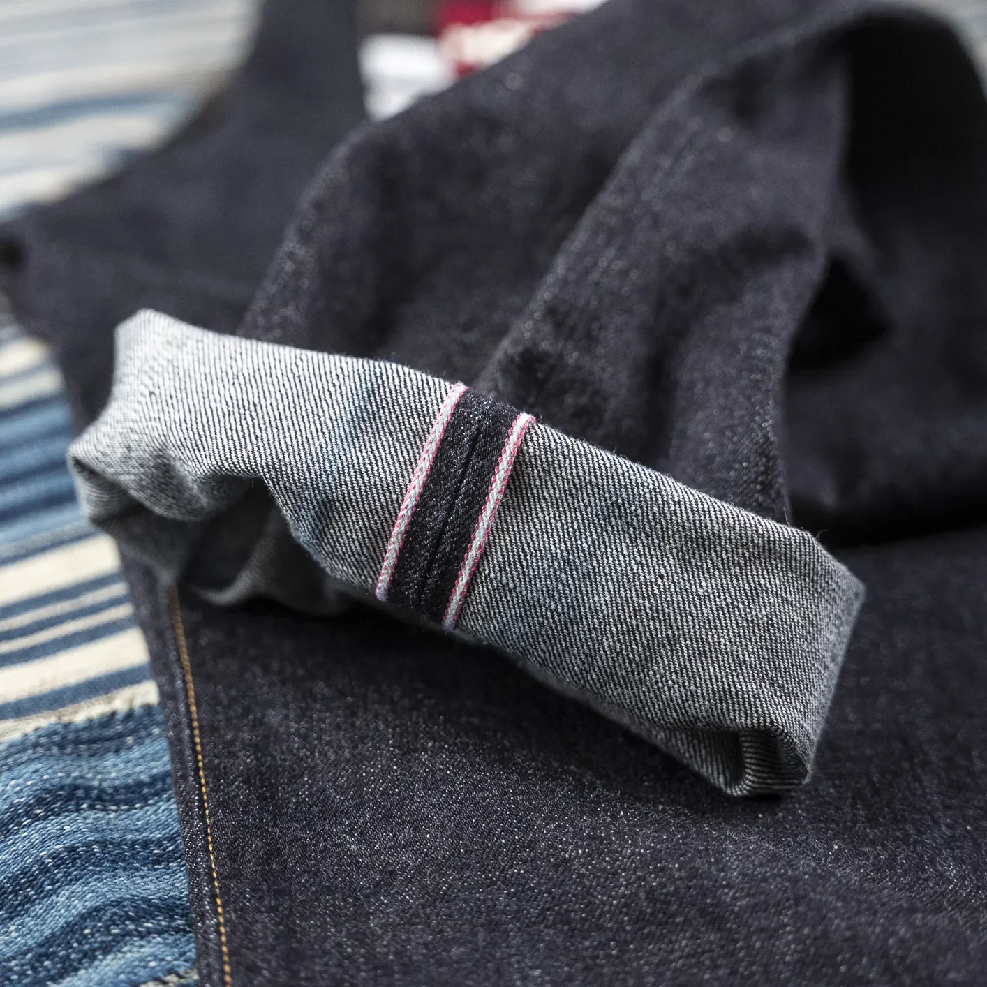 Momotaro #100 15.7oz Tokuno Selvedge Jeans - Classic Straight / GTB Stripes - Image 3