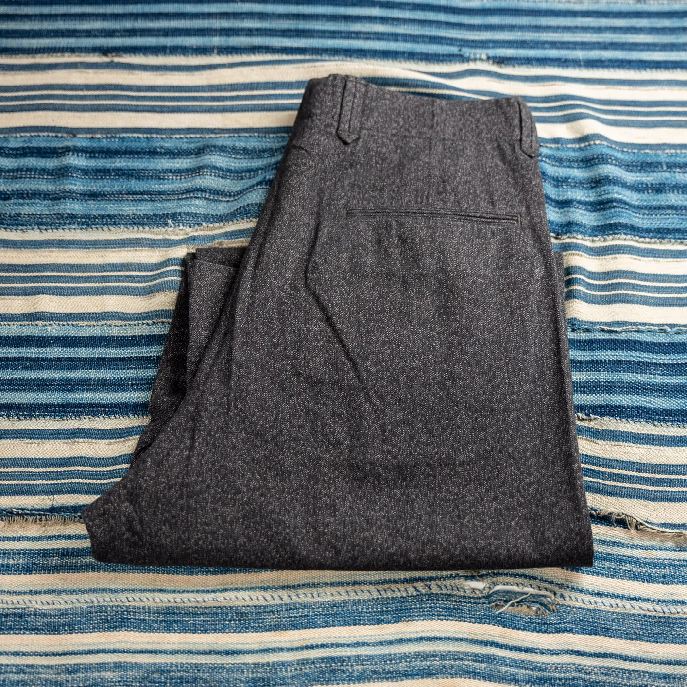 MotivMfg Silk Pier Trousers – Salt & Pepper Anthracite / Classic Straight - Image 2