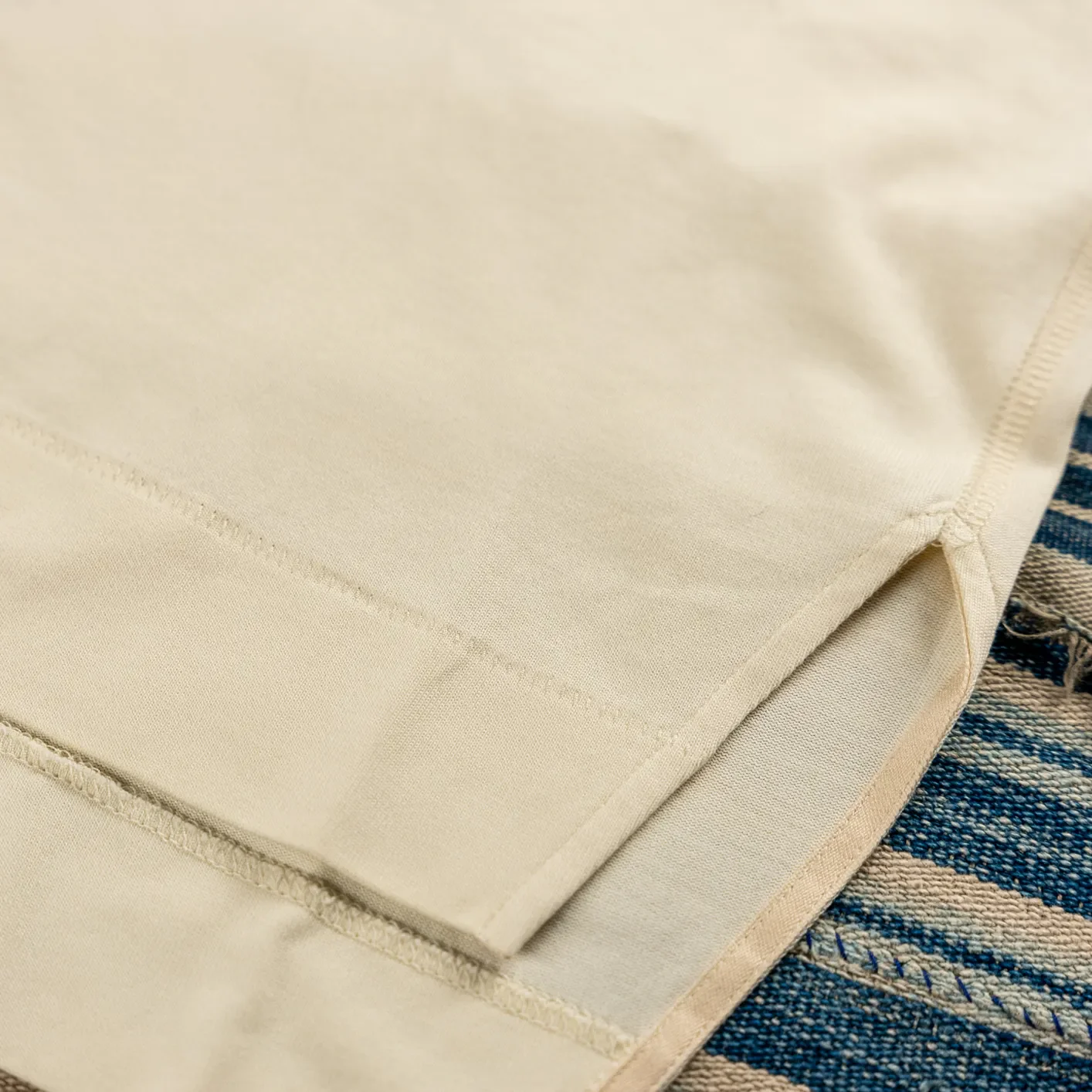 MotivMfg Supima Cotton Silk Shuttle T-Shirt – Ivory - Image 3