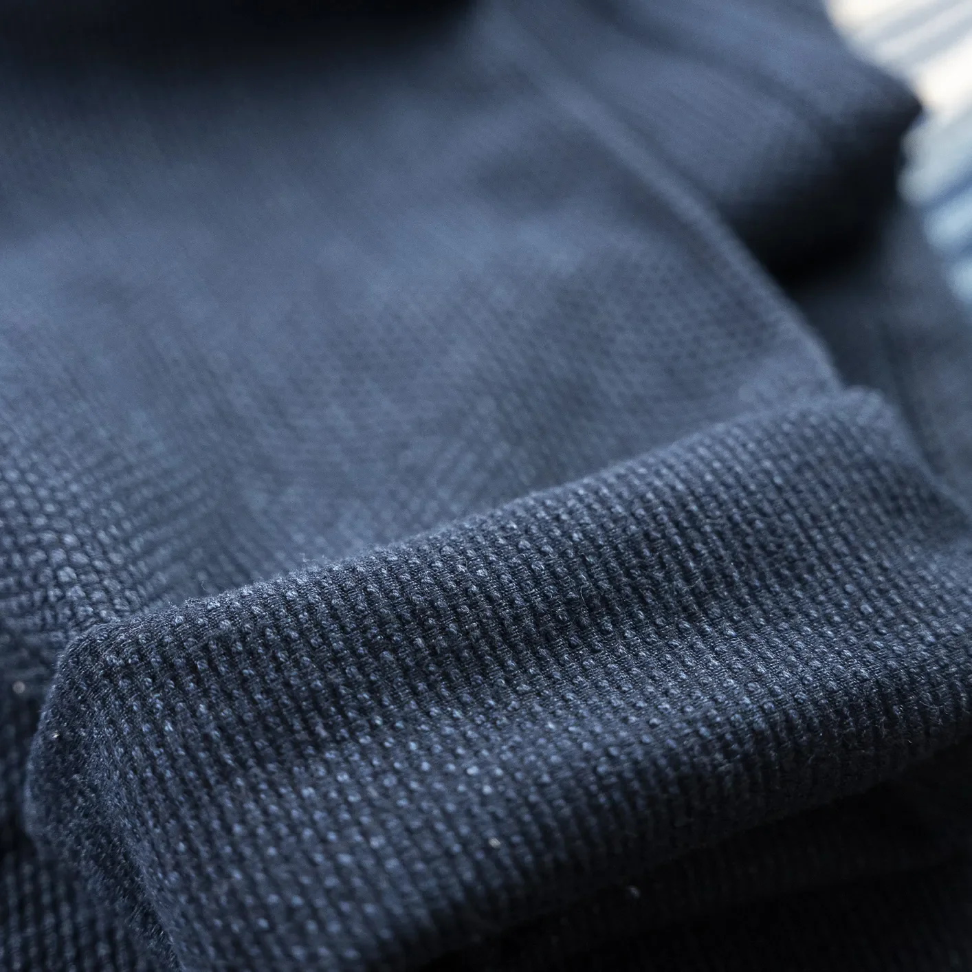 Naked & Famous 12.5oz Indigo Sashiko Trousers - True Guy / Regular Straight - Image 3