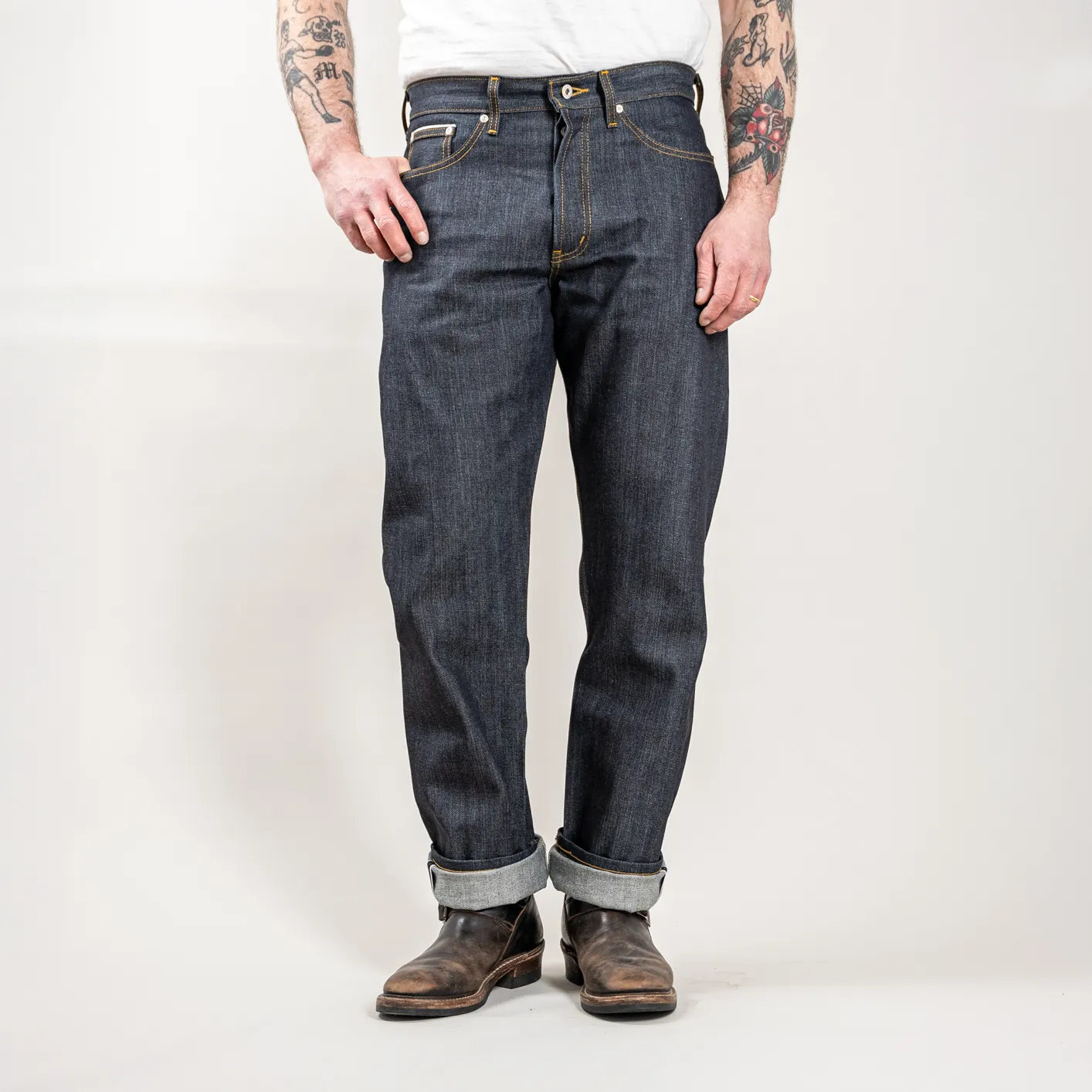 Naked & Famous 13.75oz Left Hand Twill Selvedge Jeans – True Guy / Regular Straight