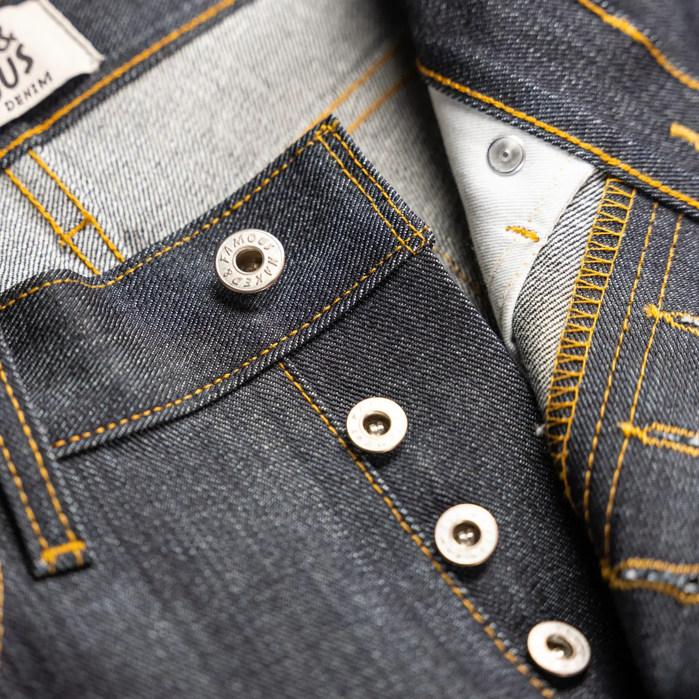 Naked & Famous 13.75oz Left Hand Twill Selvedge Jeans – True Guy / Regular Straight - Image 4
