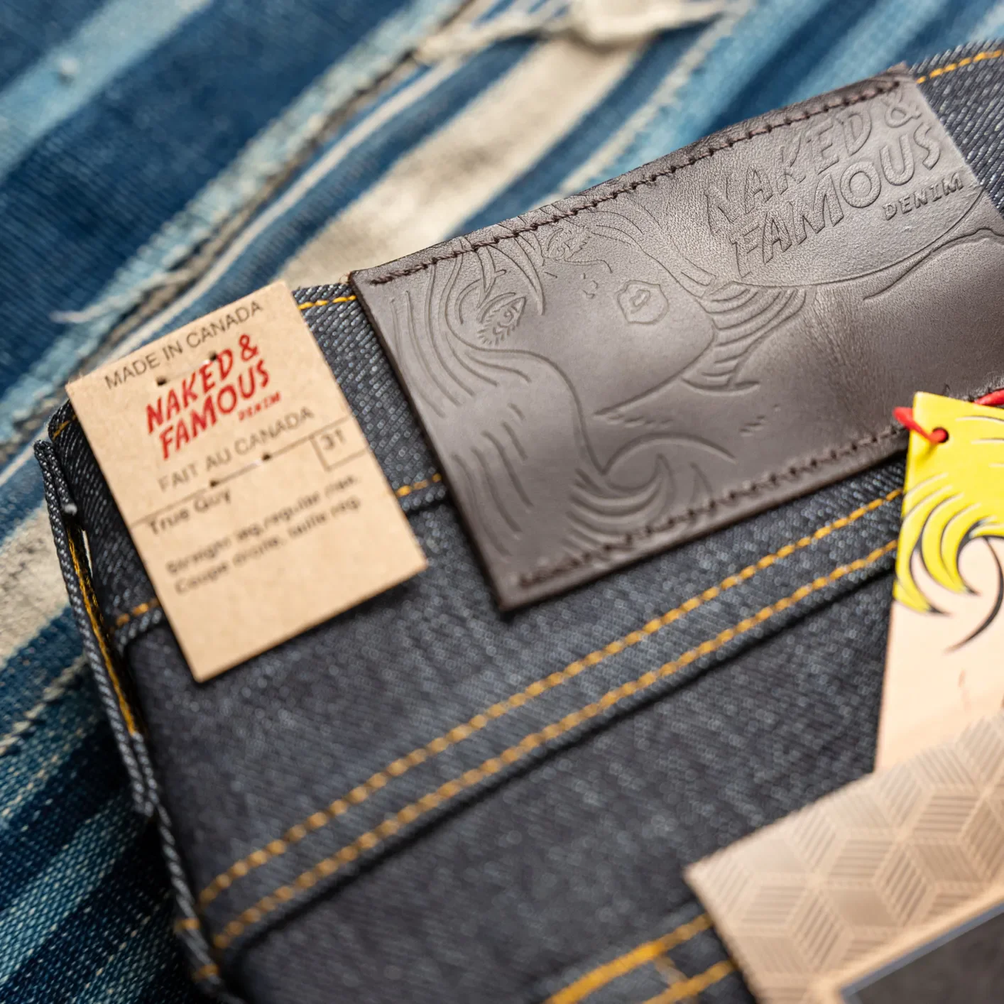 Naked & Famous 13.75oz Left Hand Twill Selvedge Jeans – True Guy / Regular Straight - Image 5