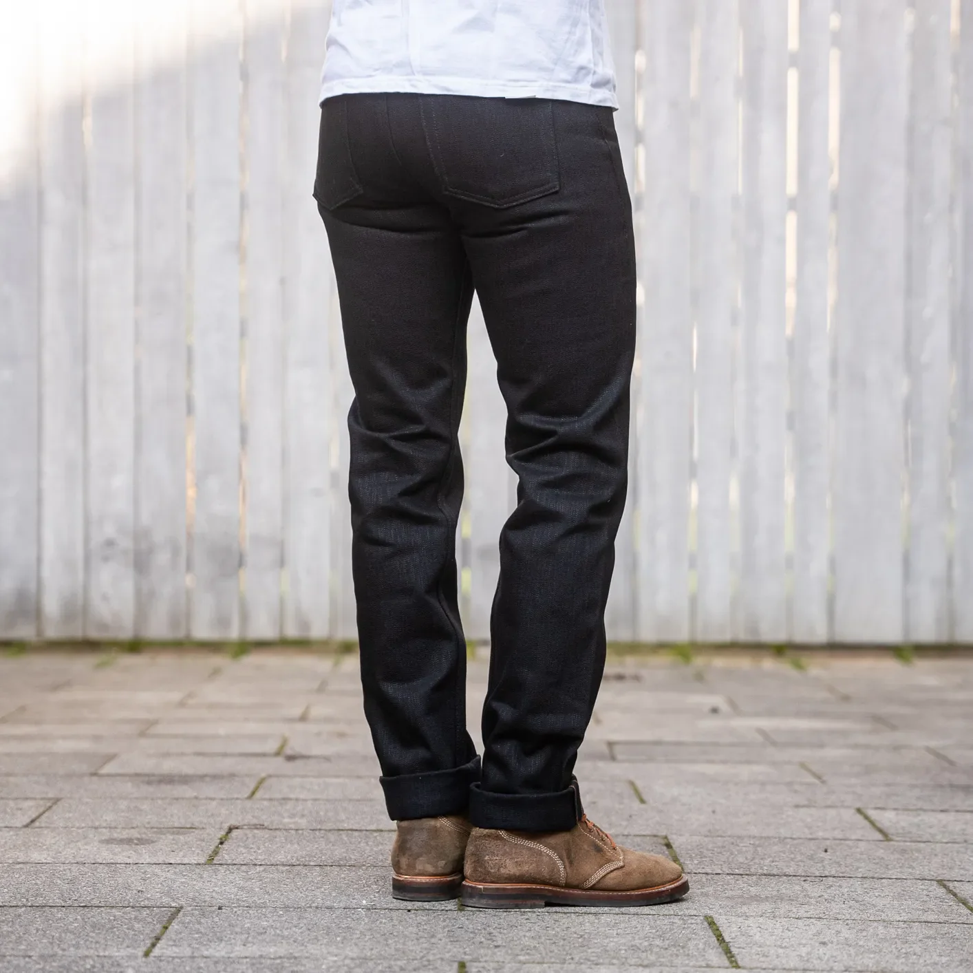 Naked & Famous 18oz Black Shinigami Selvedge Jeans - Weird Guy / Regular Tapered - Image 5