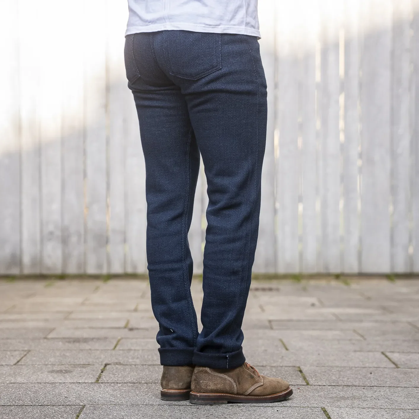 Naked & Famous 9.5oz Yagasuri Jacquard Trousers - Weird Guy / Regular Tapered - Image 5