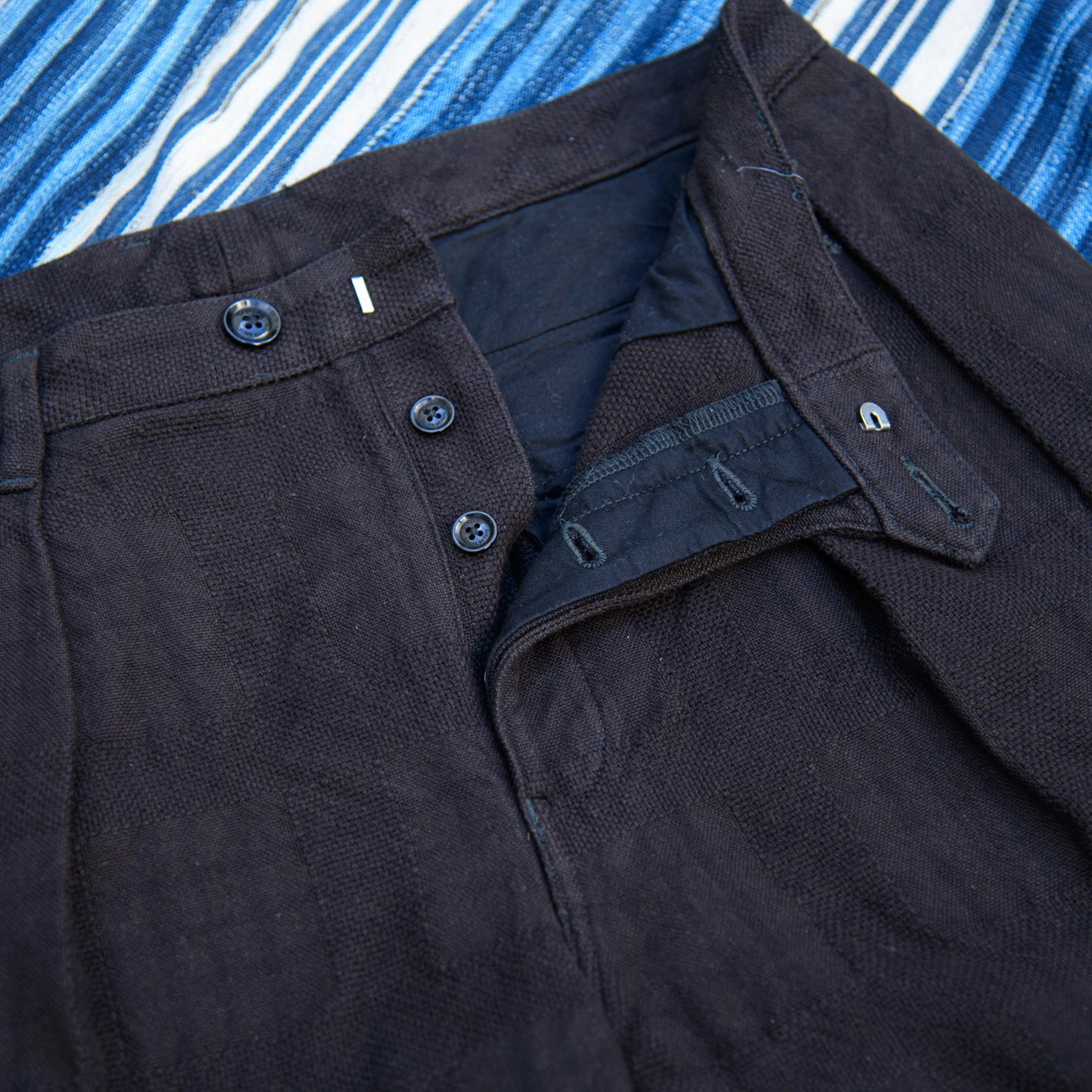 Orgueil OR-1105 11,5oz Black Check Dobby Trouser – Regular Tapered - Image 4