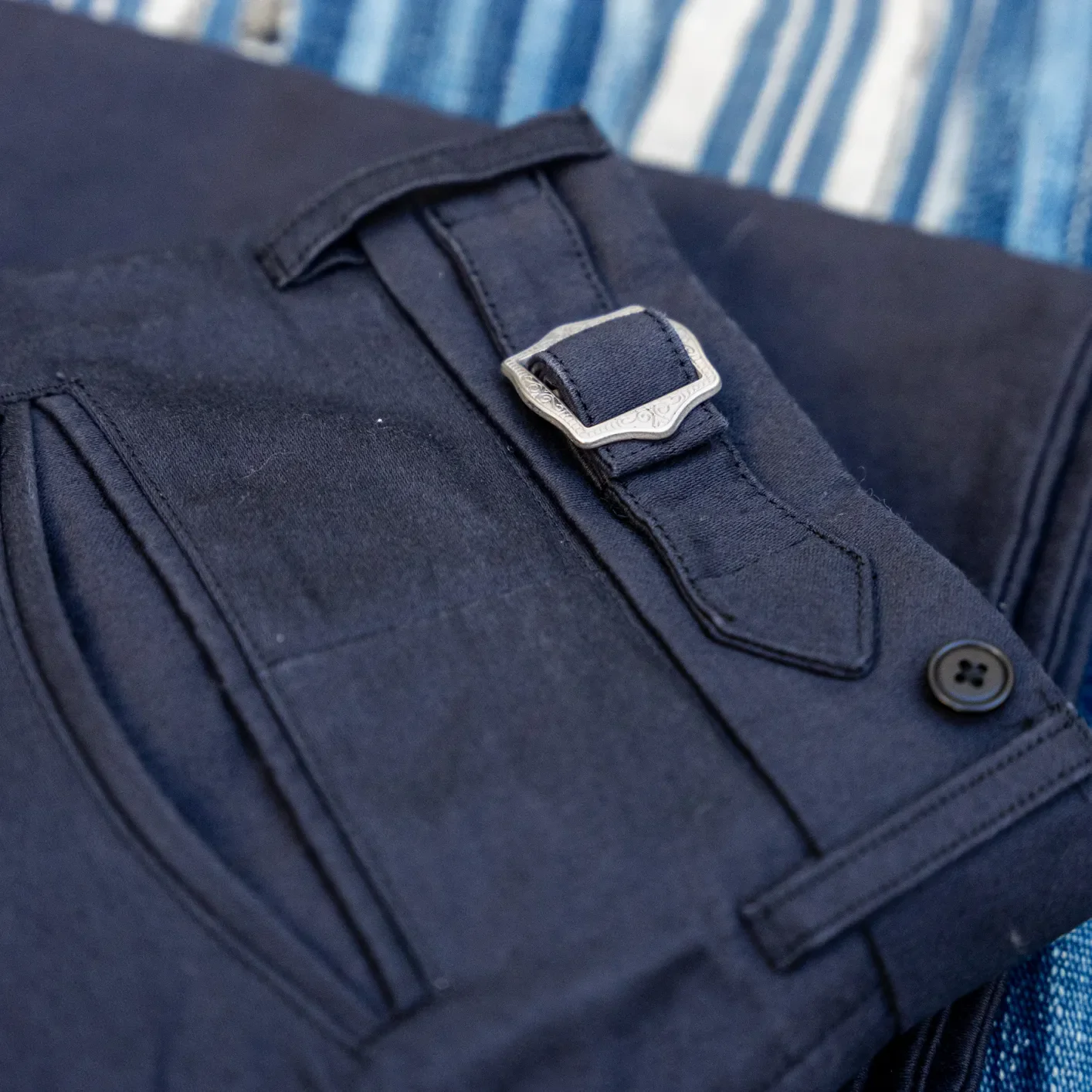 Orgueil OR-1113 Coalminer Moleskin Trousers - Black / Wide Tapered - Image 5