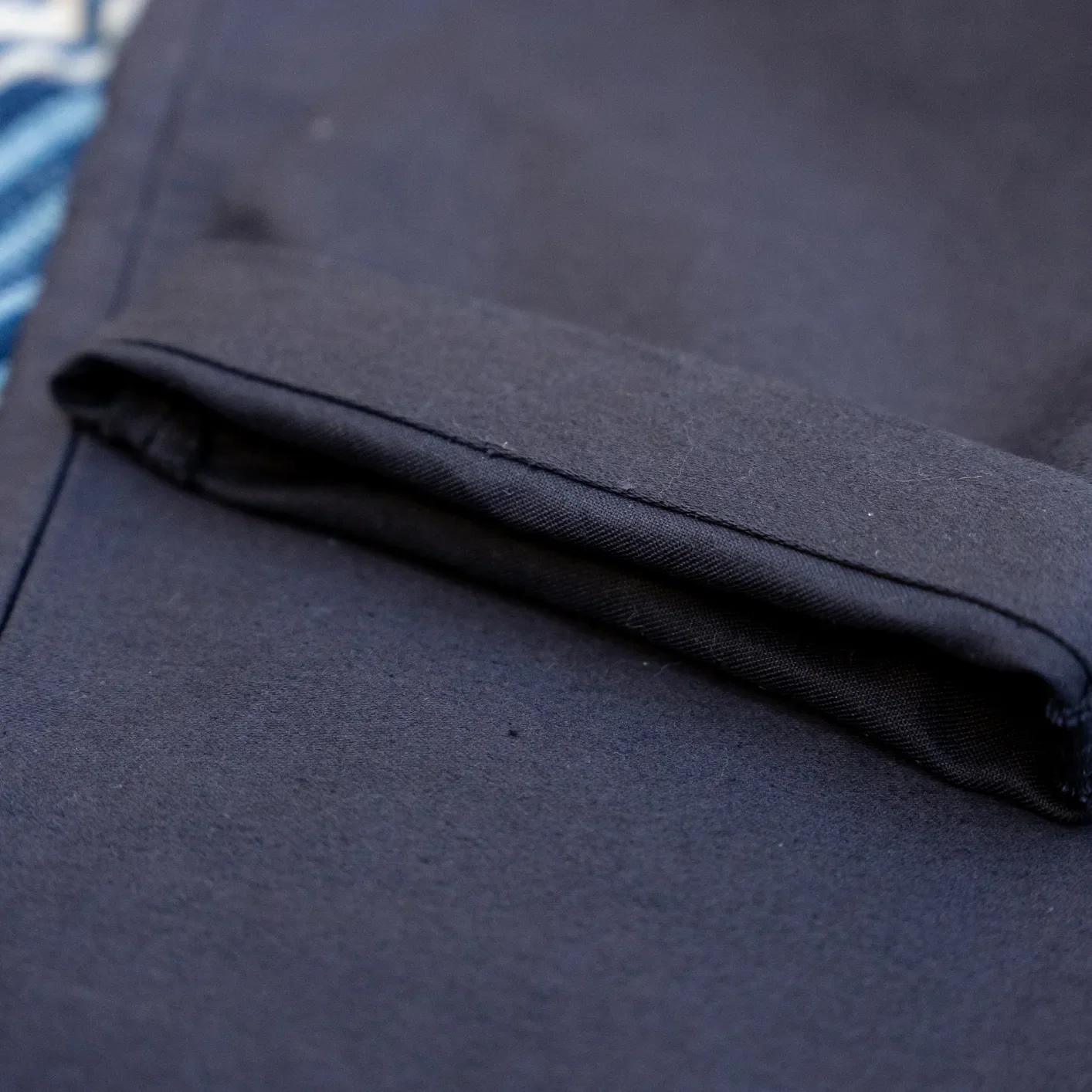 Orgueil OR-1113 Coalminer Moleskin Trousers - Black / Wide Tapered - Image 7