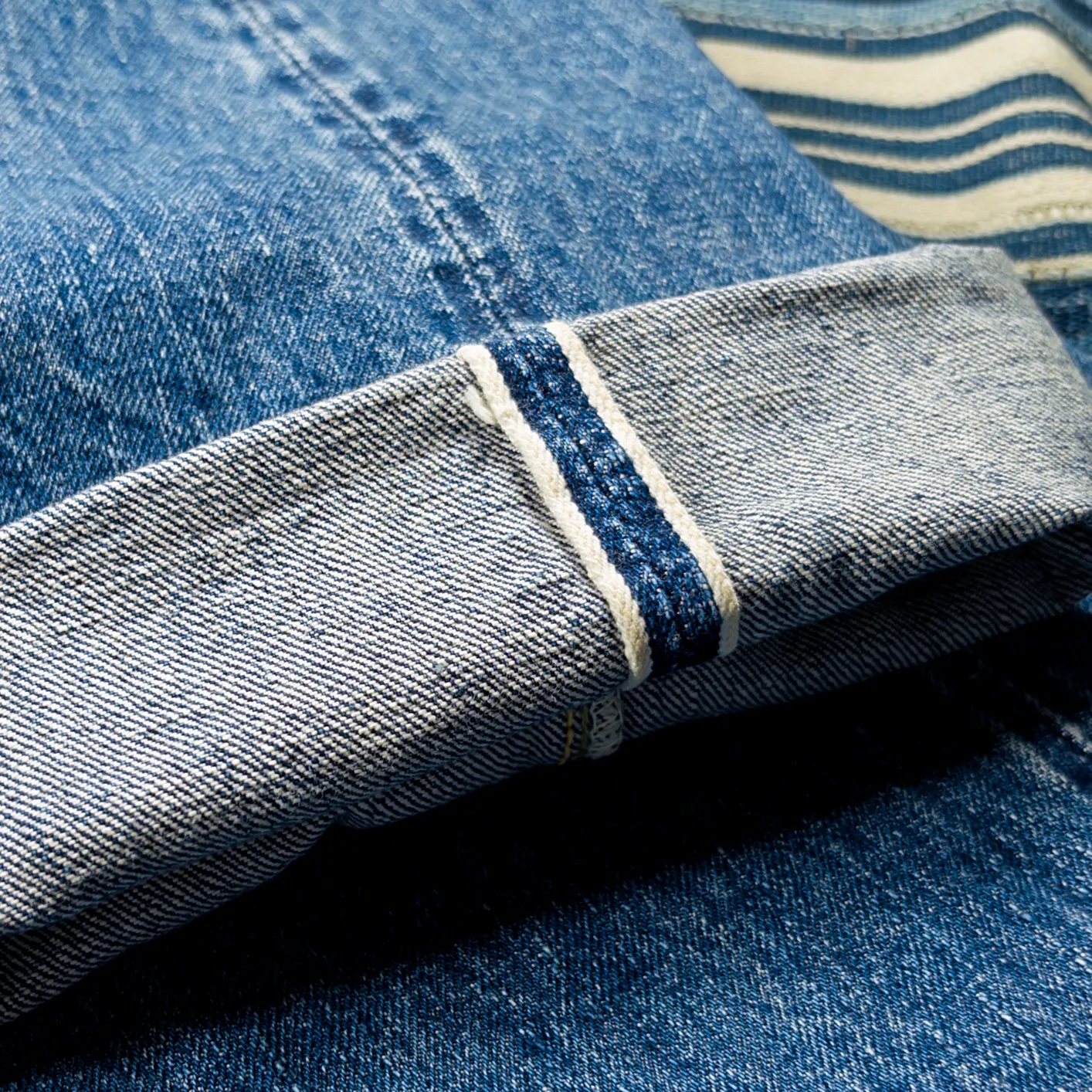 OrSlow 105 Standard Fit 13.5oz Selvedge Jeans – 2 Year Wash / Regular Straight - Image 3