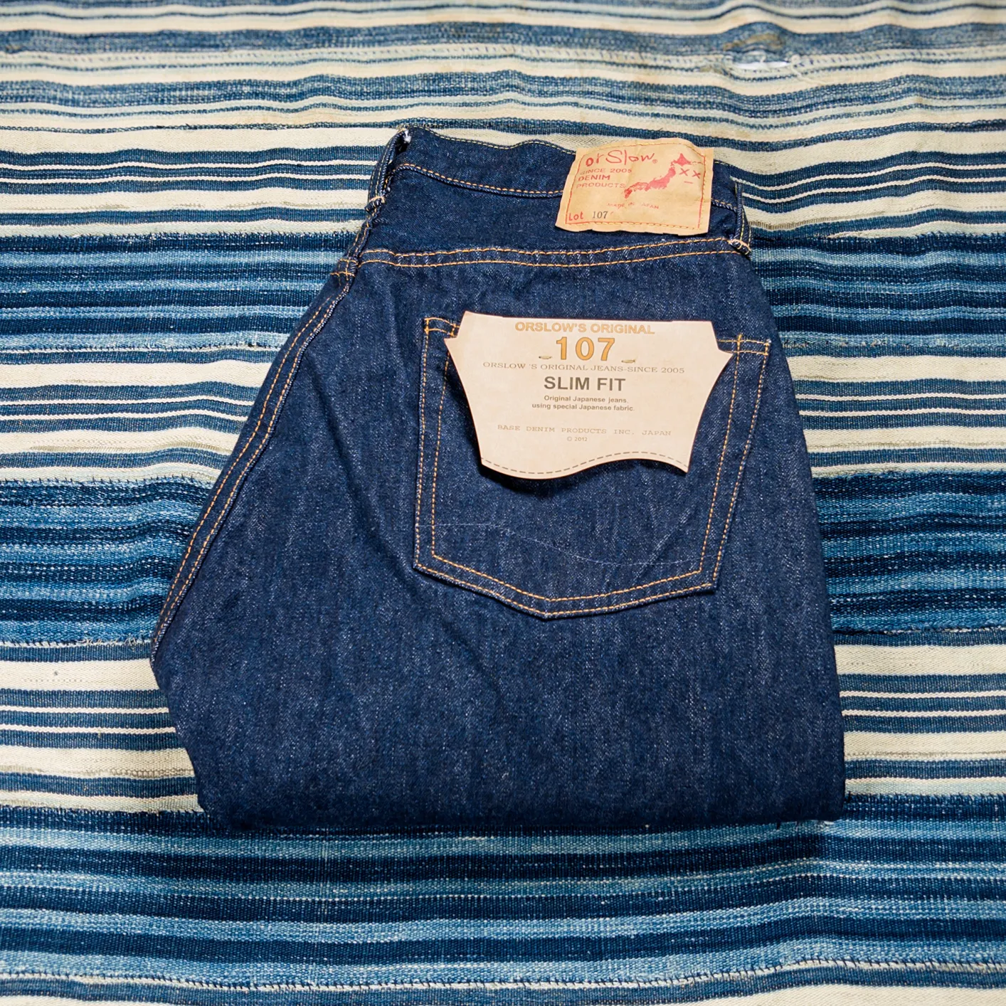 OrSlow 107 Ivy Fit 13.5oz Selvedge Jeans – One Wash / Slim Tapered - Image 2