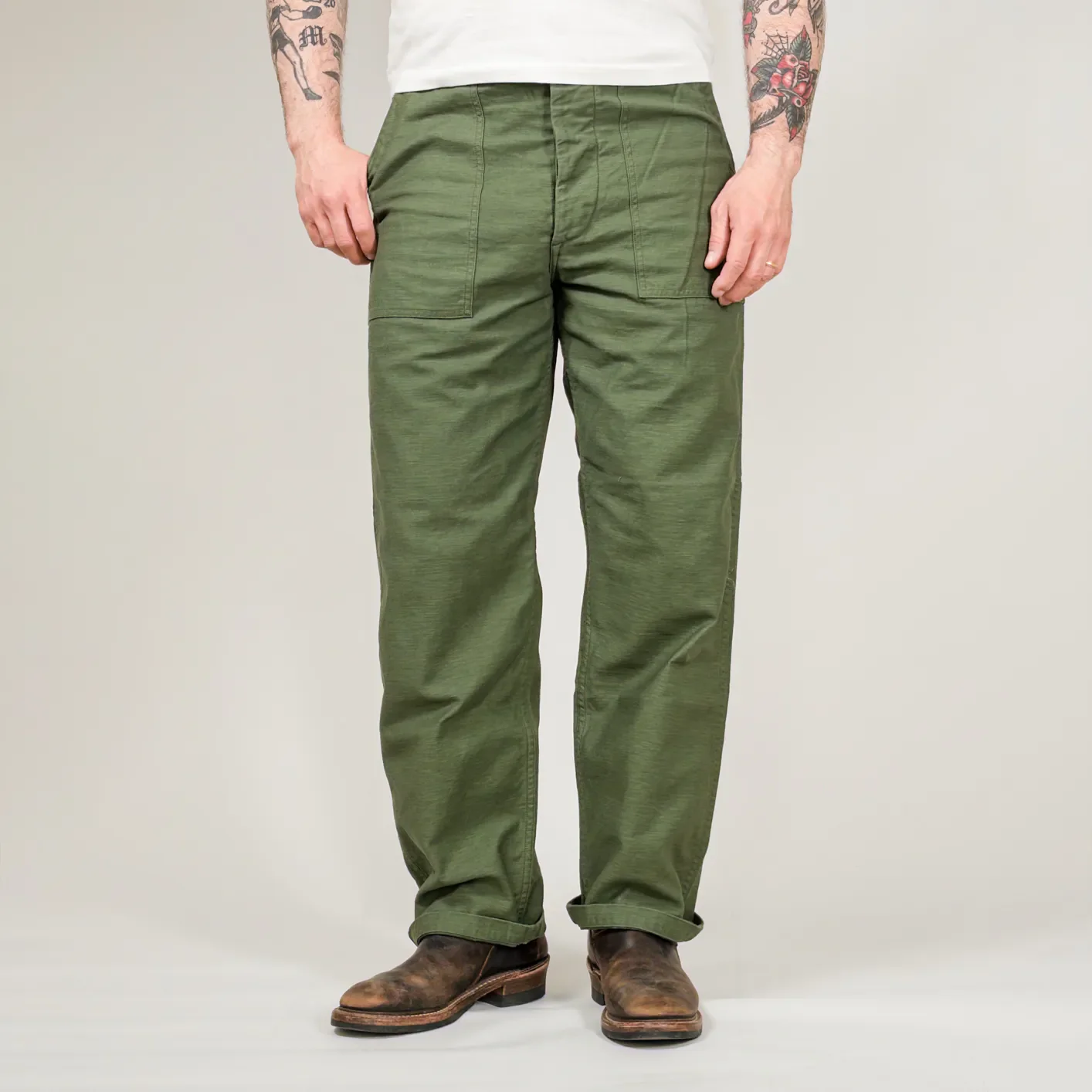 OrSlow 5002 9oz US Army Fatigue Pants – Green