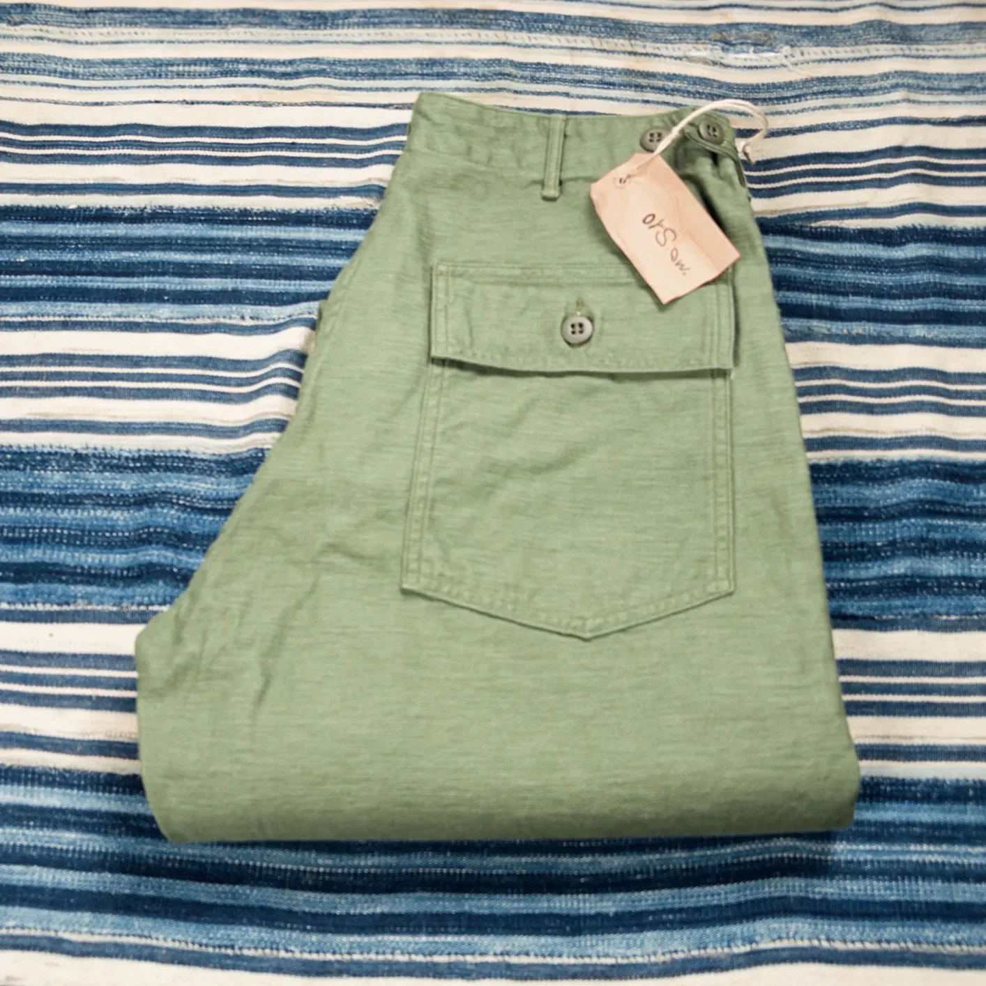 OrSlow 5002 9oz US Army Fatigue Pants – Green - Image 2