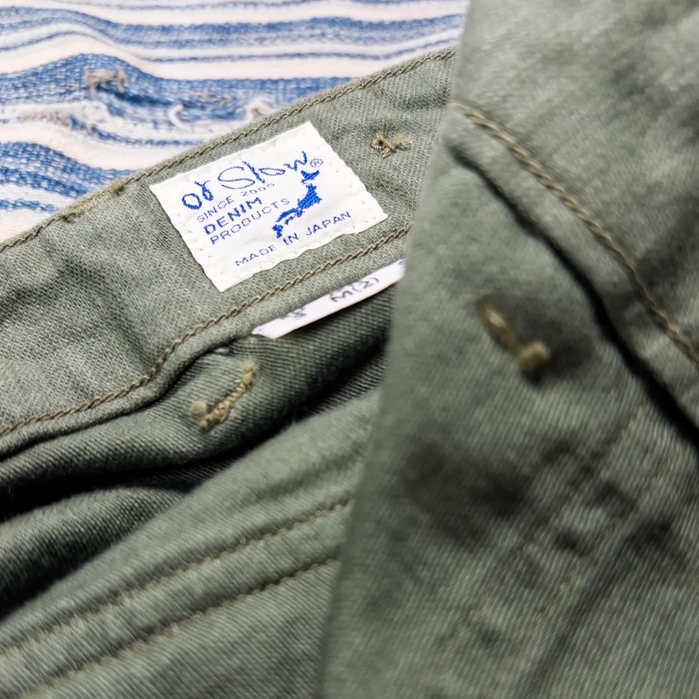 OrSlow 5002 9oz US Army Fatigue Pants – Green - Image 4