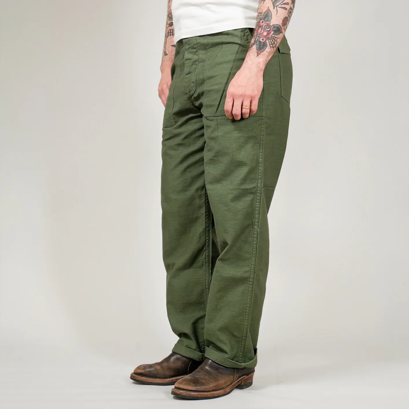 OrSlow 5002 9oz US Army Fatigue Pants – Green - Image 7