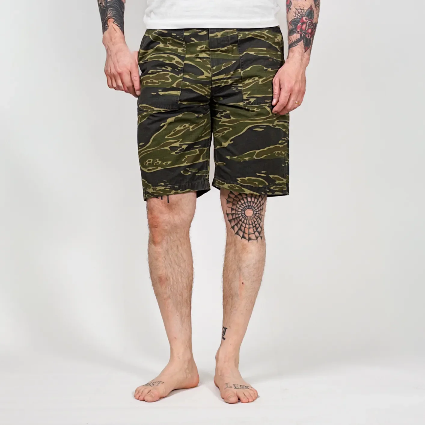OrSlow 7002 US Army Fatigue Shorts – Tiger Camo