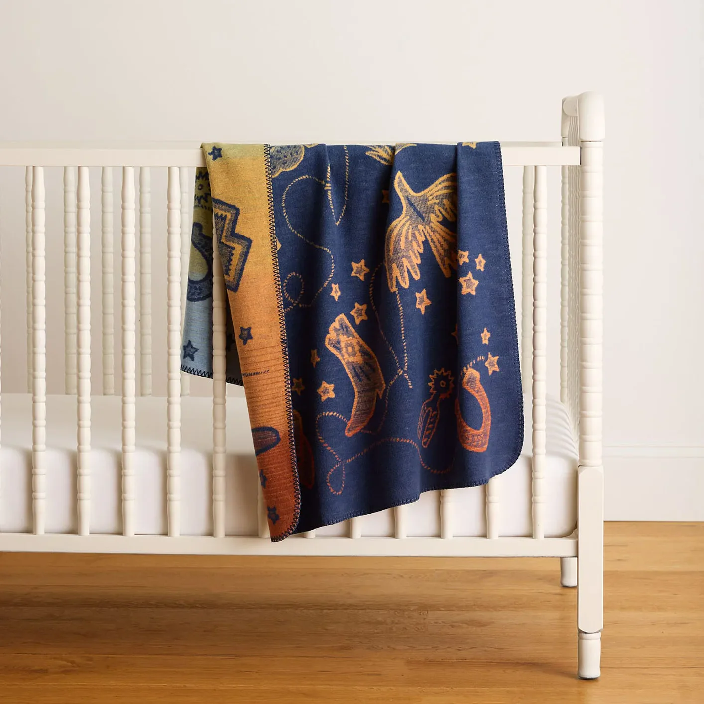 Pendleton Organic Cotton Baby Blanket – Cosmic Rodeo / Blue - Image 2