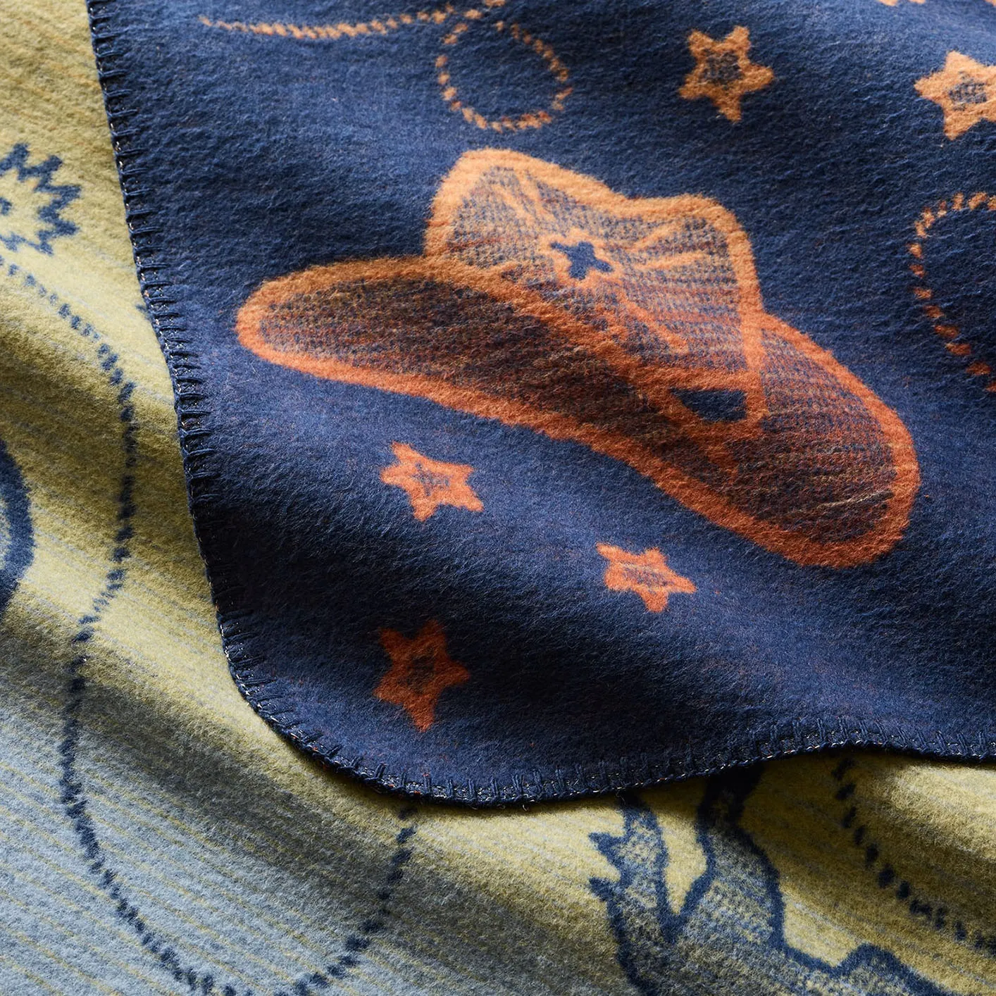Pendleton Organic Cotton Baby Blanket – Cosmic Rodeo / Blue - Image 3