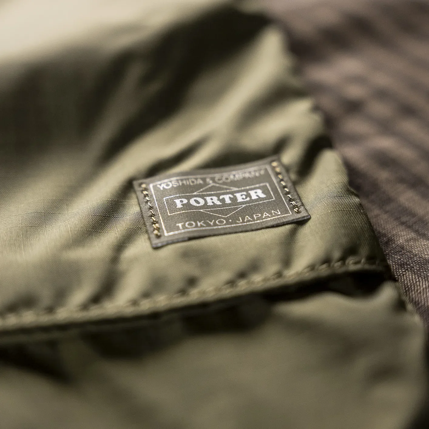Porter Yoshida FLEX 2Way Helmet Bag - Olive Drab - Image 7