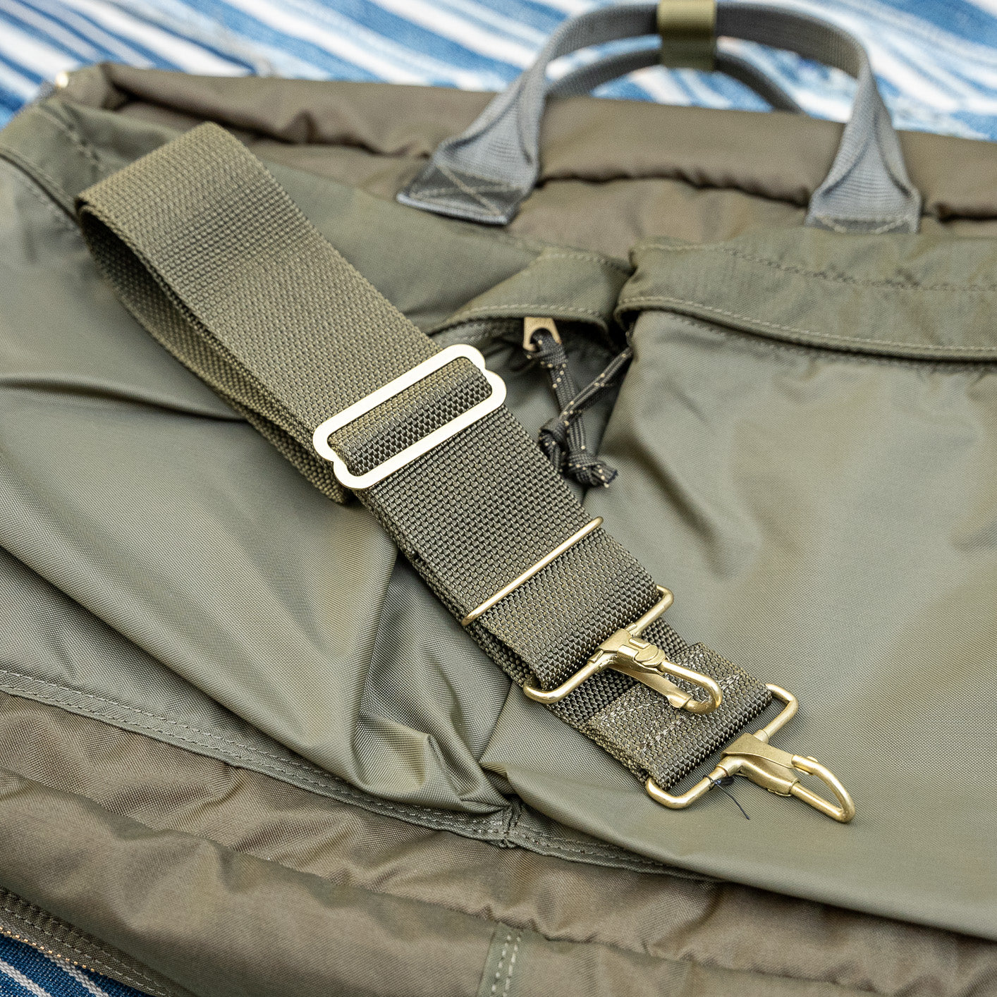 Porter Yoshida FORCE 3-Way Briefcase / Backpack – Olive Drab - Image 7