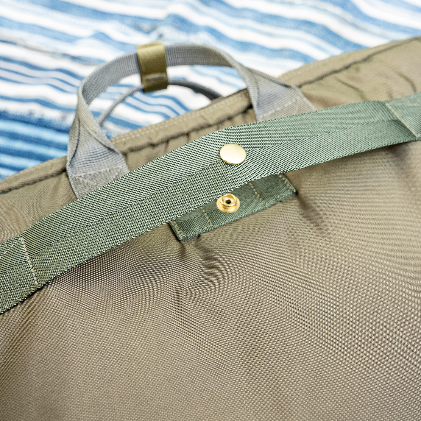 Porter Yoshida FORCE 3-Way Briefcase / Backpack – Olive Drab - Image 8
