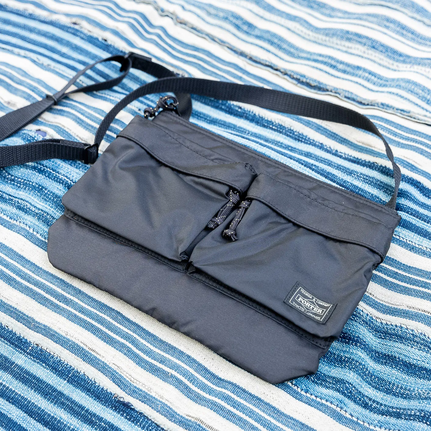 Porter Yoshida FORCE Shoulder Bag – Black - Image 2