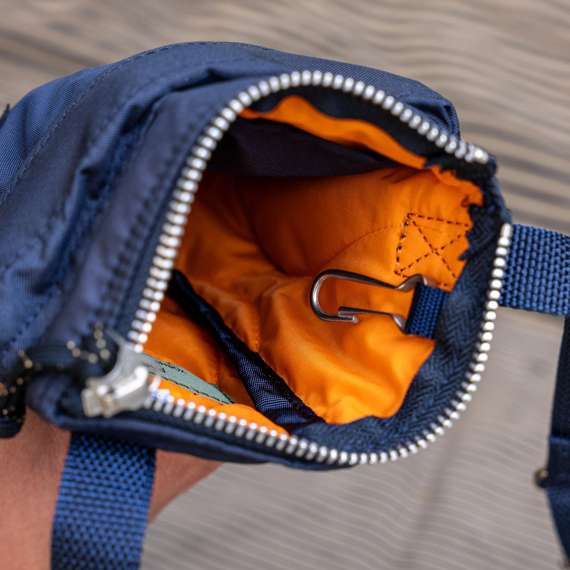 Porter Yoshida FORCE Shoulder Pouch – Navy - Image 3