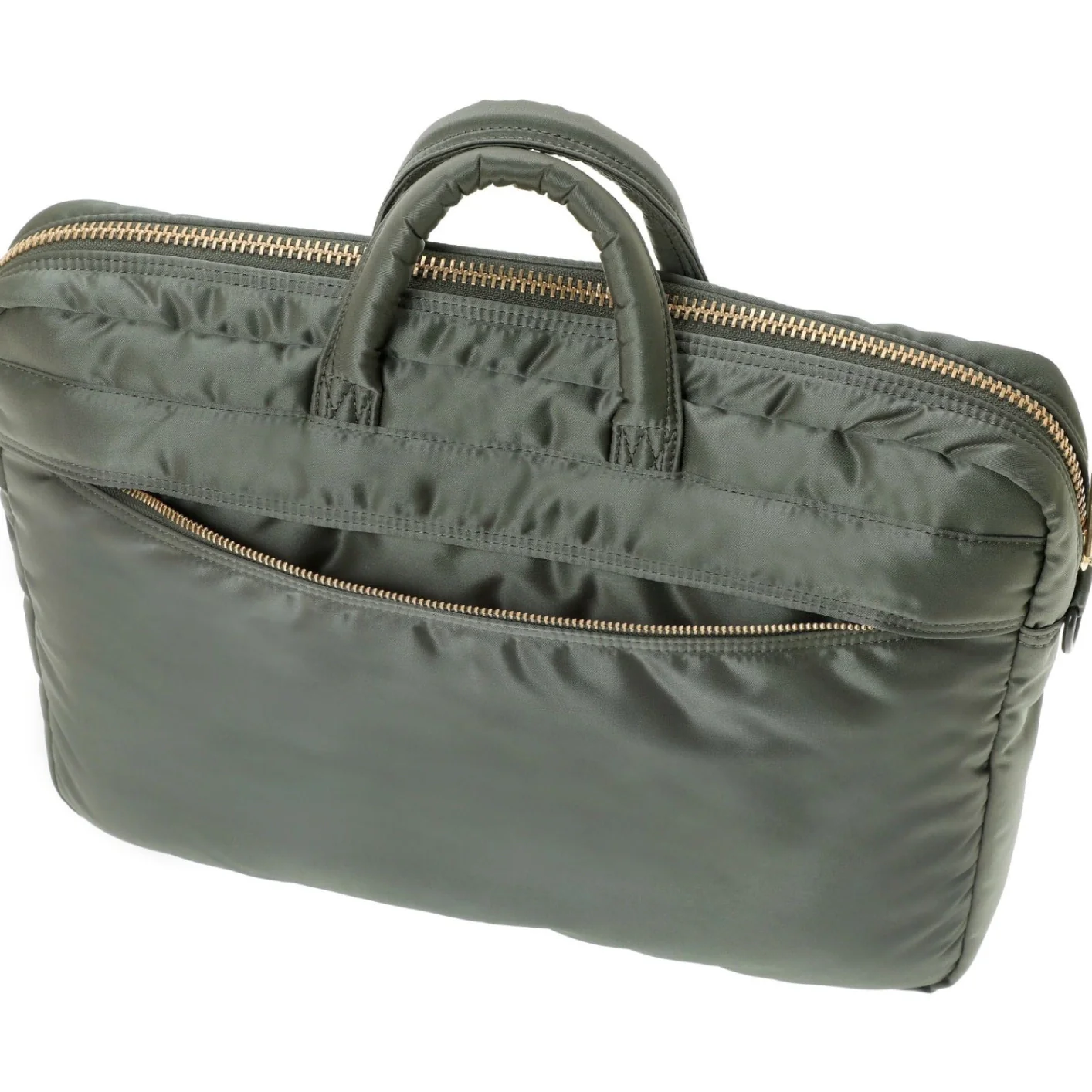 Porter Yoshida New Tanker 2Way Document Bag - Sage Green - Image 5