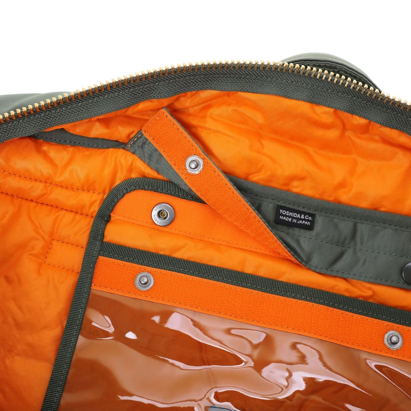 Porter Yoshida New Tanker Duffle Bag - Sage Green - Image 11