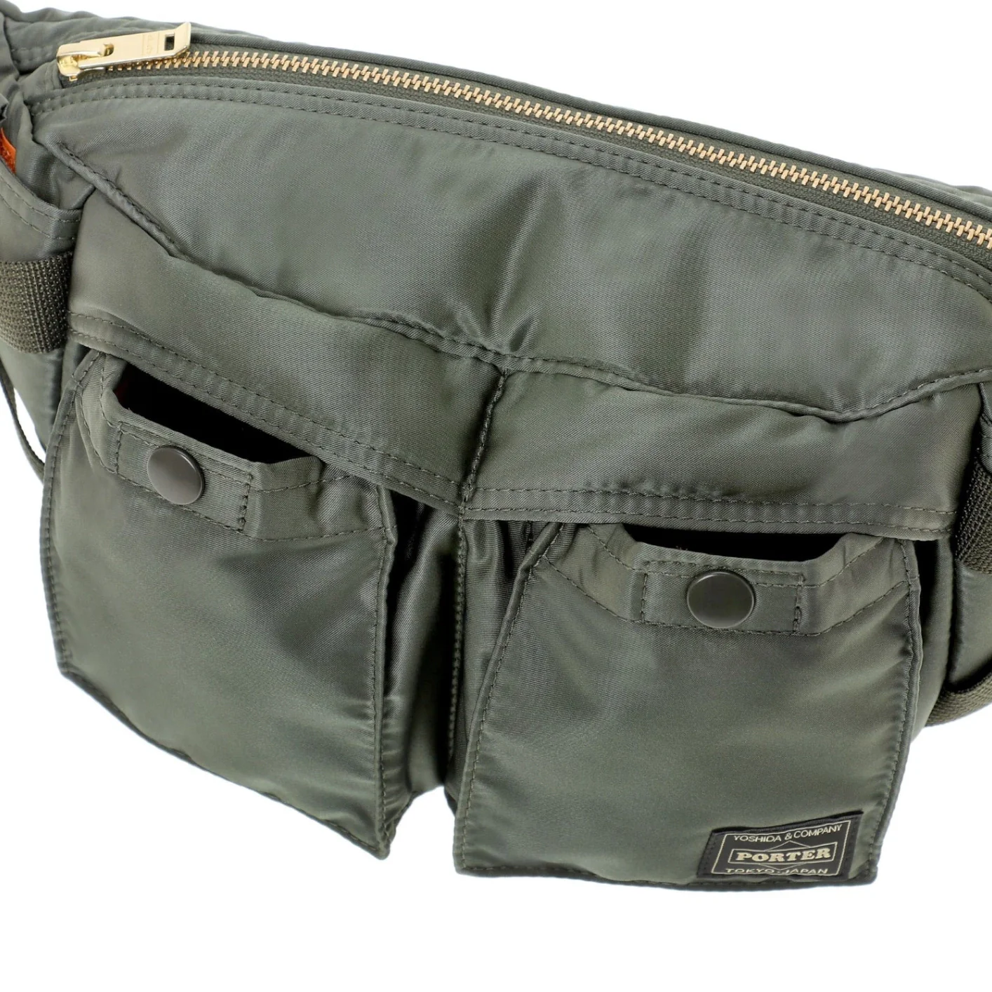 Porter Yoshida New Tanker Fanny Waist Pack - Sage Green - Image 4