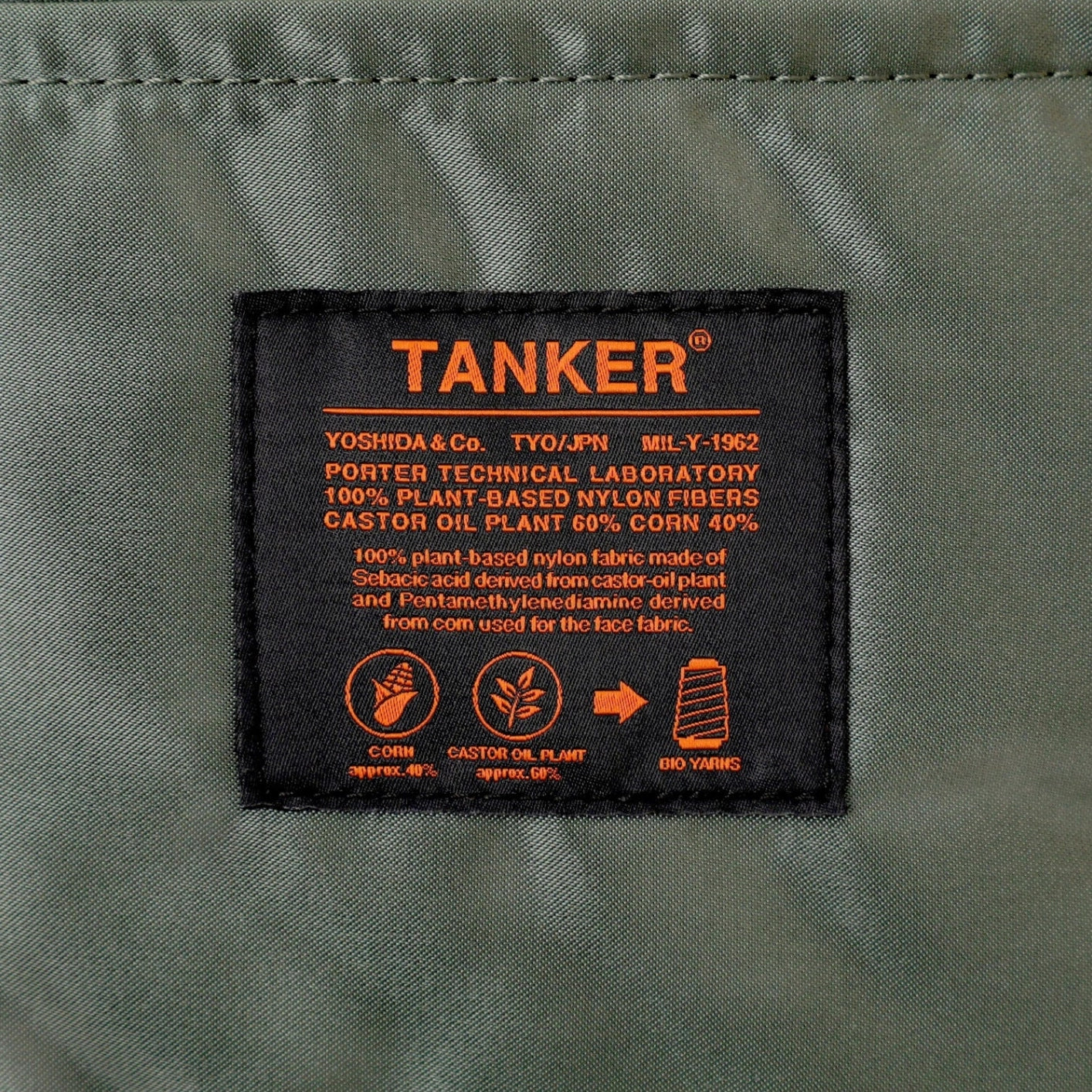 Porter Yoshida New Tanker Fanny Waist Pack - Sage Green - Image 9