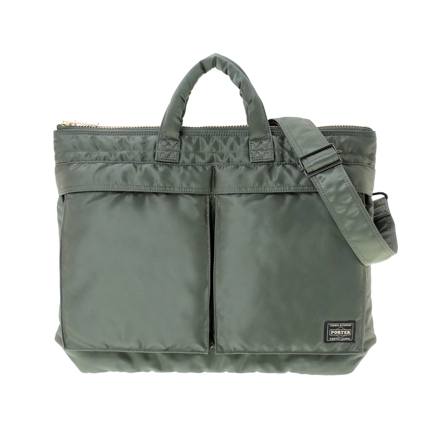 Porter Yoshida New Tanker Short Helmet Bag - Sage Green