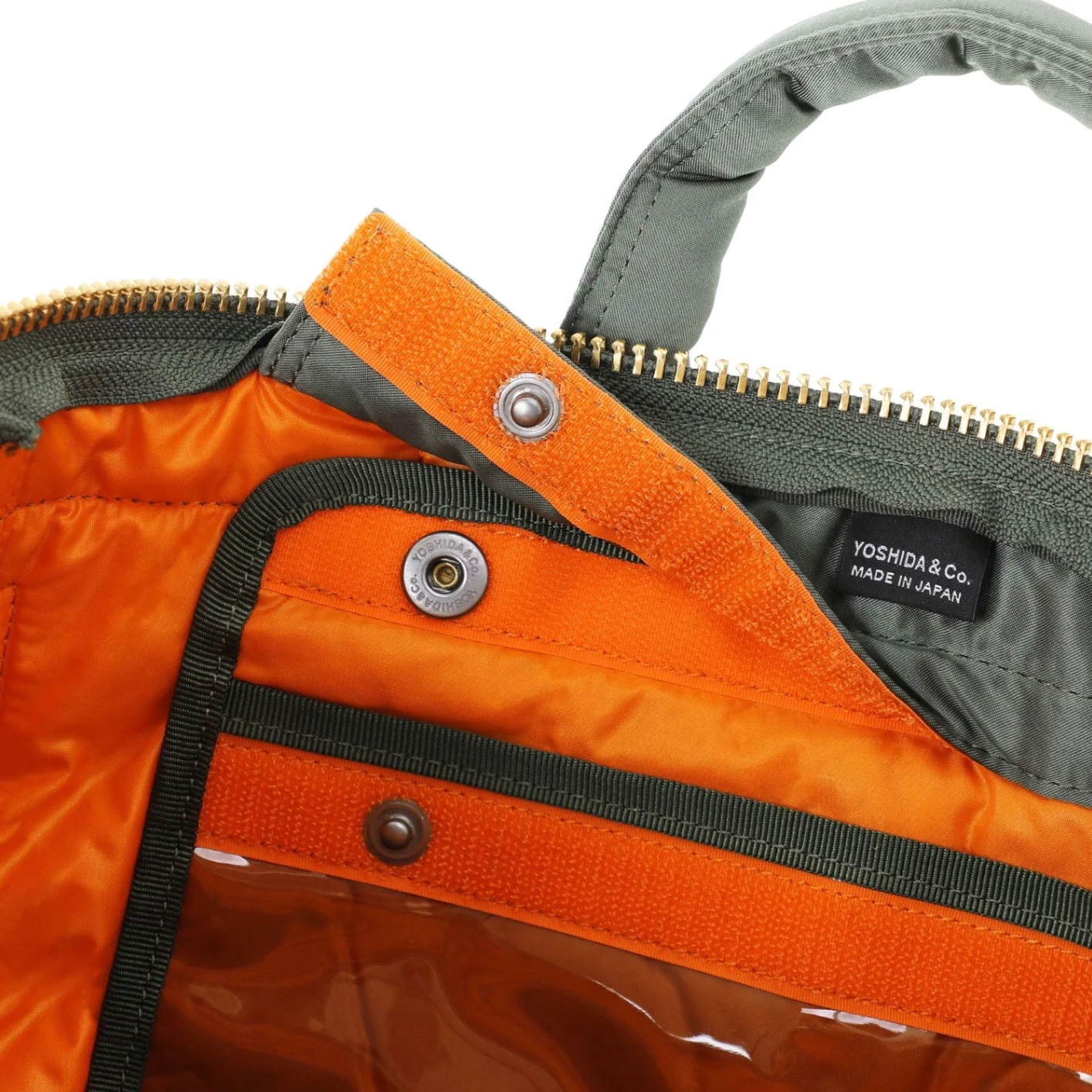 Porter Yoshida New Tanker Short Helmet Bag - Sage Green - Image 7