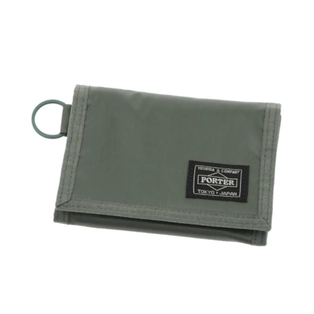 Porter Yoshida 'Tri-Fold‘ Capsule Wallet – Khaki