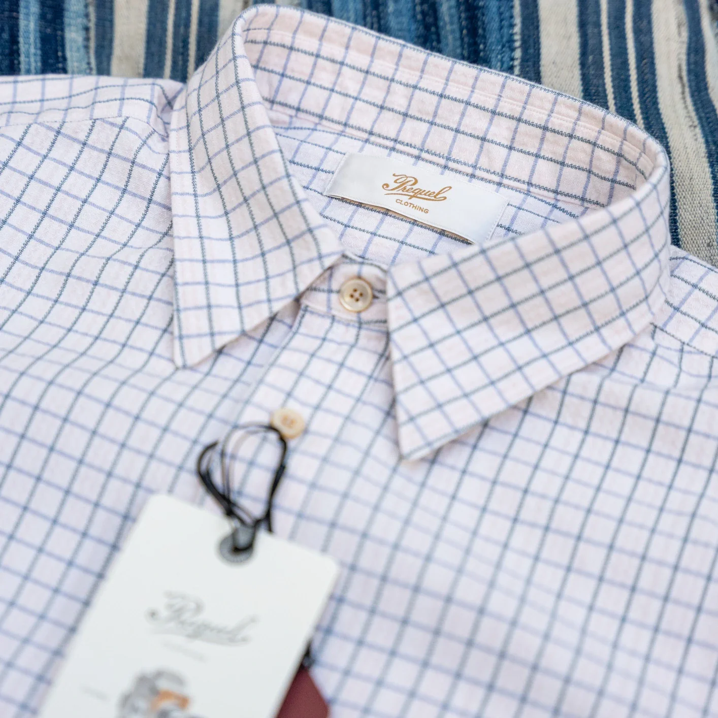 Prequel 5.5oz Relief Check Shirt - Beige - Image 2