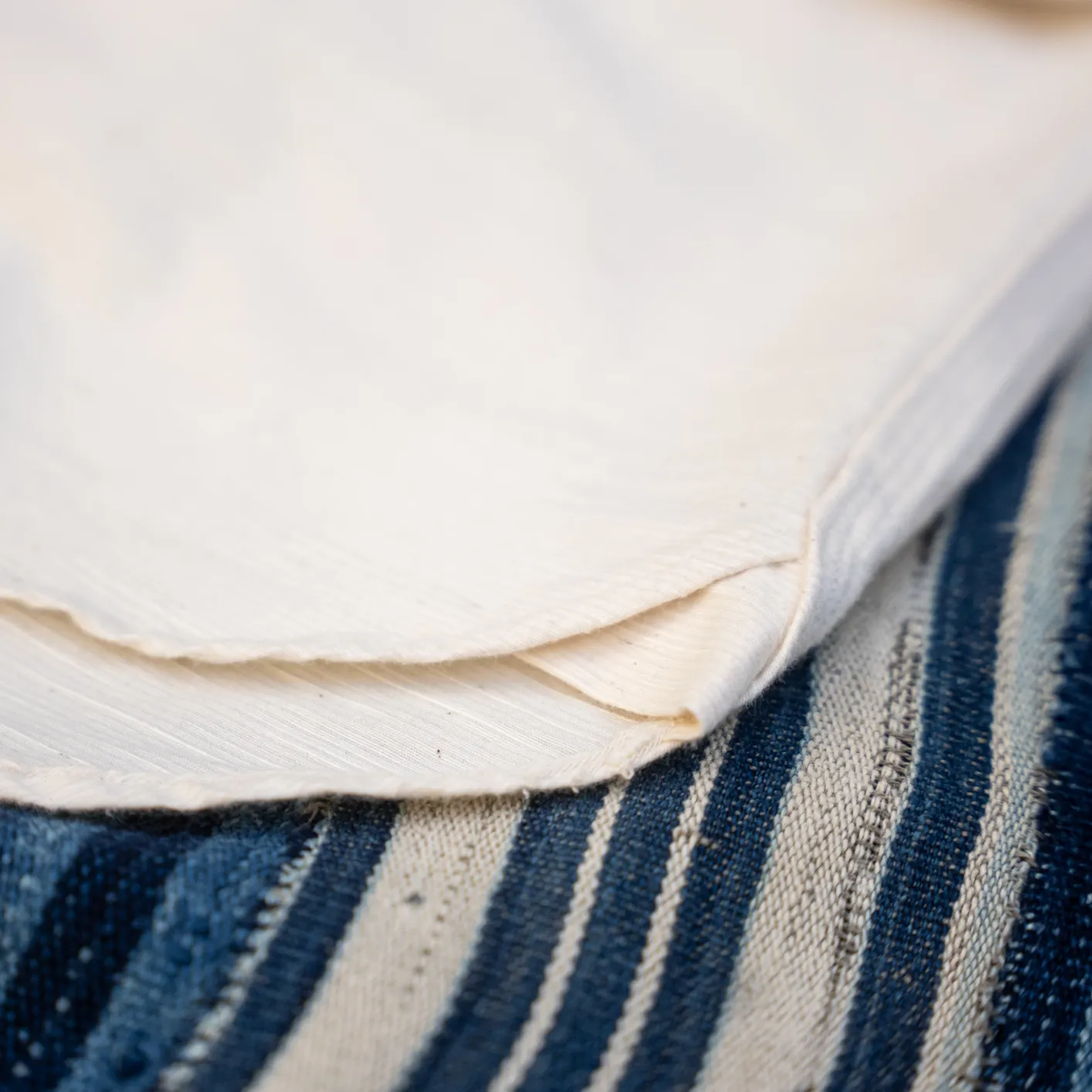 Prequel 5.5oz Slub Yarn Cashmere Work Shirt - Natural - Image 5