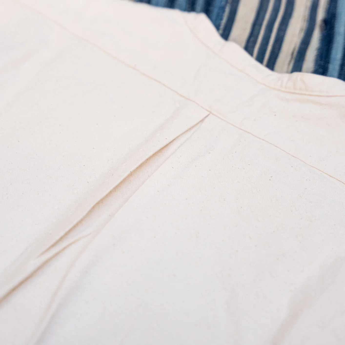 Prequel 7.5oz Dobby Stripe Stand-Up Collar Shirt - Natural - Image 5