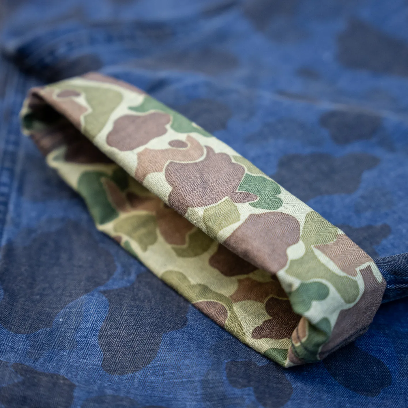 Prequel 8oz Combat Cargo Trousers - Indigo Dye / Duck Hunter Camo - Image 4