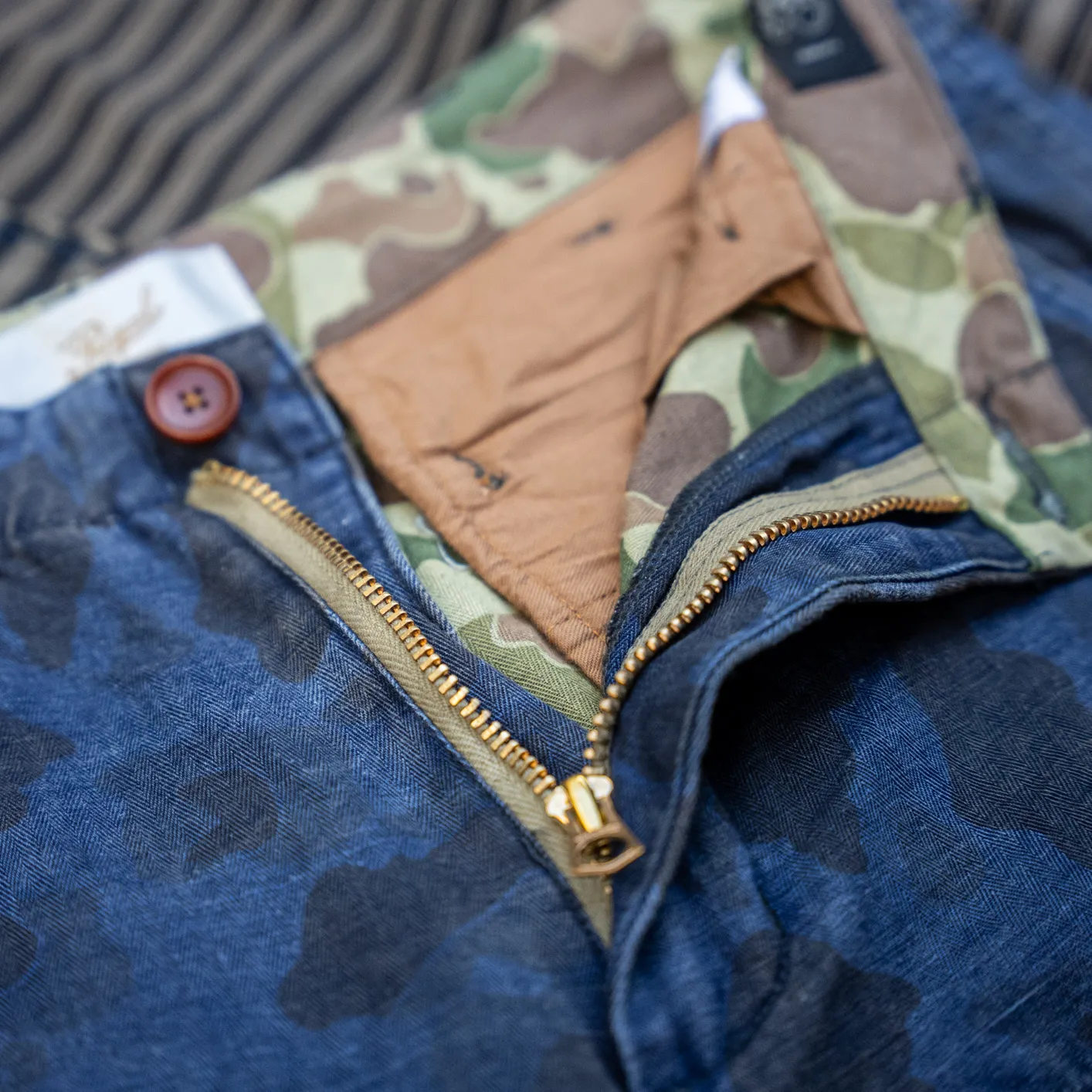 Prequel 8oz Combat Cargo Trousers - Indigo Dye / Duck Hunter Camo - Image 5
