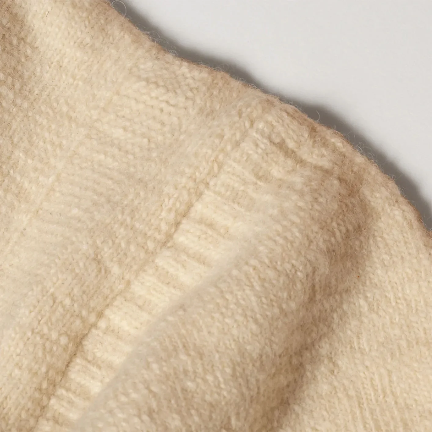 Prequel Fisherman's Wool Sweater – Ecru - Image 10