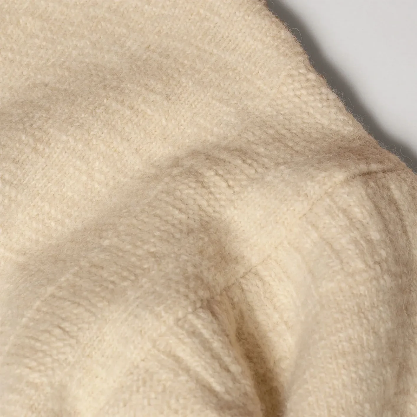 Prequel Fisherman's Wool Sweater – Ecru - Image 11