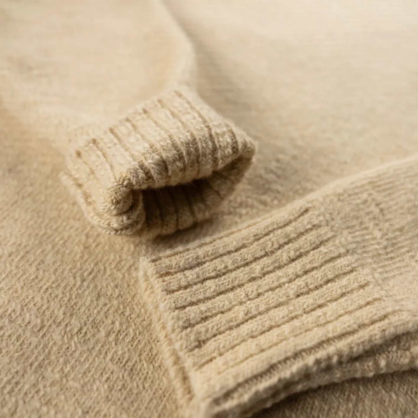 Prequel Fisherman's Wool Sweater – Ecru - Image 3