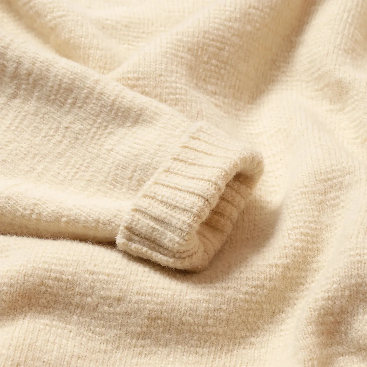 Prequel Fisherman's Wool Sweater – Ecru - Image 9