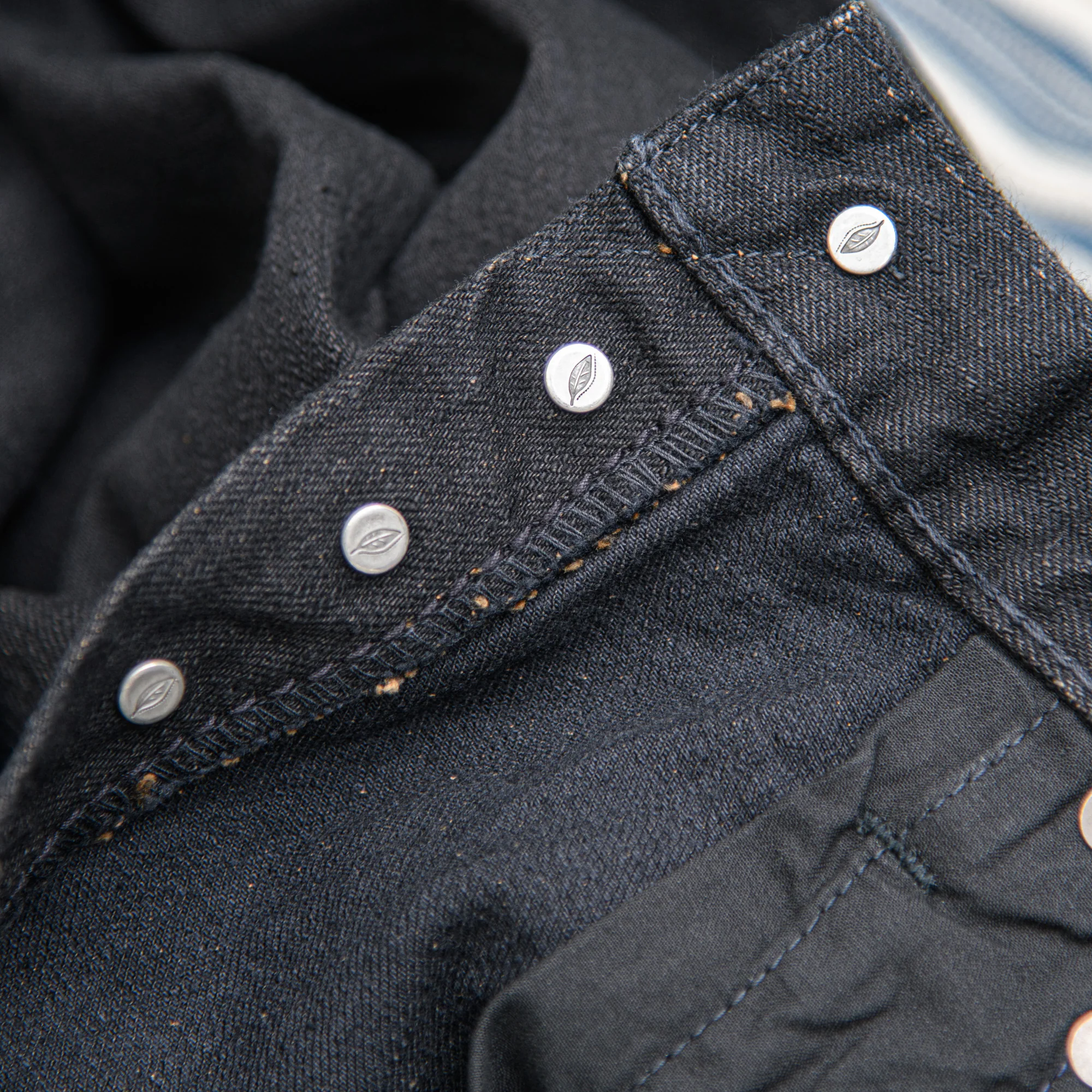 Pure Blue Japan TCD-019 14oz Teacore Black Selvedge Jeans – Relaxed Tapered - Image 7